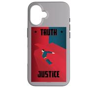 Custodia per iPhone 16 Superman Truth and Justice