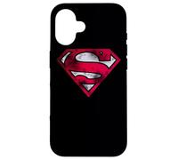 Custodia per iPhone 16 Superman War Torn Shield Logo
