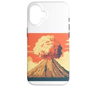 Custodia per iPhone 16 Supervulcano - Vulcano - Eruzione vulcanica - Cratere - Lava