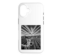 Custodia per iPhone 16 Surreale Gatto Selfie Farm Scie chimiche Umorismo