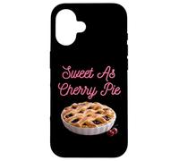 Custodia per iPhone 16 Sweet As Cherry Cream Pie Divertente sarcastico ciliegie detti
