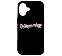 Custodia per iPhone 16 T-shirt Destressed Waymaker Miracle Worker Light in the Darkness