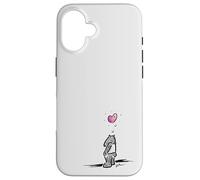 Custodia per iPhone 16 Tapiro triste con un cuore per la solidarietà e la comunità
