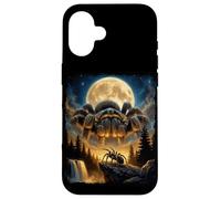 Custodia per iPhone 16 Tarantola Gigante Luna Dark Fantasy Ragno Grafica