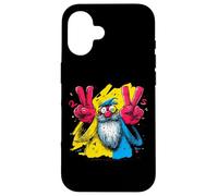 Custodia per iPhone 16 Targa grafica Wizard Double Peace Graffiti con personaggi pop