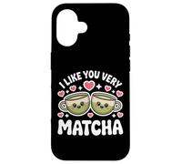 Custodia per iPhone 16 Tè Matcha Che Dice Tè Verde I Like You Very Matcha
