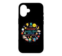 Custodia per iPhone 16 Teachers Make The World Better Place Funny School Teacher