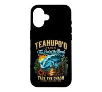 Custodia per iPhone 16 Teahupo'o Tahiti Nui Polynesia Cavalca la leggenda Surf Addicted