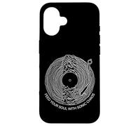 Custodia per iPhone 16 Techno Music, disco in vinile, nutri la tua anima con Sonic Chaos