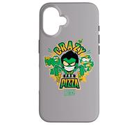Custodia per iPhone 16 Teen Titans Go! Crazy For Pizza