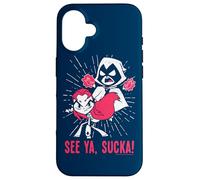 Custodia per iPhone 16 Teen Titans Go! Raven & Starfire Suckas