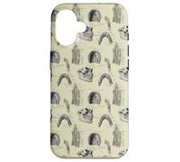 Custodia per iPhone 16 Tema Dentale Vintage Denti Umani Anatomia Grafica