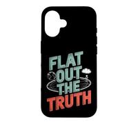 Custodia per iPhone 16 Teoria della cospirazione della terra piatta - Appiattire la verità