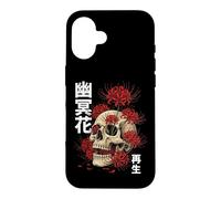 Custodia per iPhone 16 Teschio Giglio Ragno Giapponese Giappone
