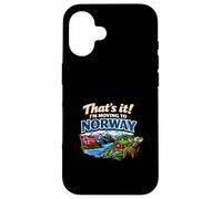 Custodia per iPhone 16 That's It I'm Moving to Norway Divertente Norvegia Viaggi Umorismo