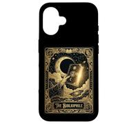 Custodia per iPhone 16 The Bibliophile Tarocco Carta Estetica Celeste Book Lover