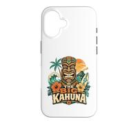 Custodia per iPhone 16 The Big Kahuna Hawaiian Tiki Surf Vintage Tropical