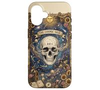 Custodia per iPhone 16 The Cosmic Sigil Celestial Skull and Galaxy