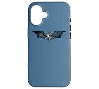 Custodia per iPhone 16 The Dark Knight Rises Cracked Glass Logo