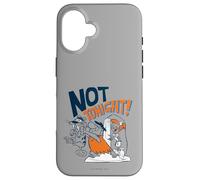 Custodia per iPhone 16 The Flintstones Fred Wilma Not Tonight