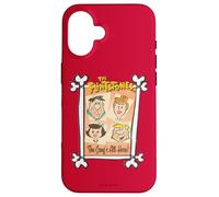 Custodia per iPhone 16 The Flintstones Fred Wilma The Gang's All Here