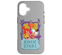 Custodia per iPhone 16 The Flintstones Pebbles and Bam Bam Rock Stars