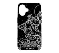Custodia per iPhone 16 The Fool Tarocchi Halloween Court Jester Gothic Horror