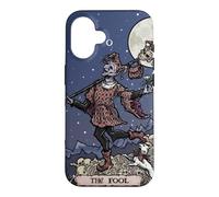 Custodia per iPhone 16 The Fool Tarocchi Halloween Court Jester Spooky Gothic
