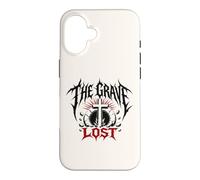 Custodia per iPhone 16 The Grave, croce della risurrezione cristiana, arte heavy metal
