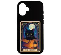 Custodia per iPhone 16 The Hermit Gatto Carta Dei Tarocchi