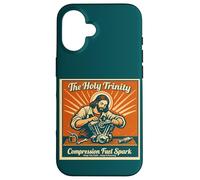 Custodia per iPhone 16 The Holy Trinity Compression Fuel Spark Keep Faith Running