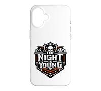 Custodia per iPhone 16 The Night Is Young - Teschio di Halloween spettrale