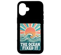 Custodia per iPhone 16 The Ocean Fixed It Retro Beach Waves Sun