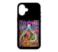 Custodia per iPhone 16 The Queen, Cool Hand Drawn Graffiti Queen Cartoon Graphic