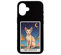 Custodia per iPhone 16 The Sphynx;Carta Dei Tarocchi