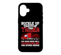 Custodia per iPhone 16 This Trucker Has Anger Issues And A Serious Fun Truck Driver