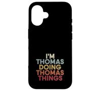 Custodia per iPhone 16 Thomas Name Thomas Personalized Name First Given