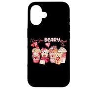 Custodia per iPhone 16 Ti amo Beary Much Cute Bear Romance
