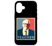 Custodia per iPhone 16 Tim Walz Insegnante Ritratto Pop Art Retro Vintage