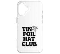 Custodia per iPhone 16 Tin Foil Hat Club per credenti UFO alieni