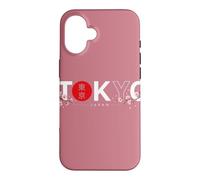 Custodia per iPhone 16 TOKYO GIAPPONE ORIZZONTALE SAKURA CILIEGIO FIORE ROSSO SOLE