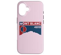 Custodia per iPhone 16 Tour du Mont Blanc Montblanc 4810 Regali escursionistici Francia