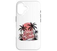 Custodia per iPhone 16 Tramonto tropicale Beach Bum