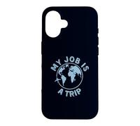 Custodia per iPhone 16 Travel Job è un umorismo aereo di Trip Globe