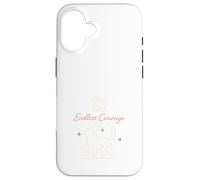 Custodia per iPhone 16 Treppiede a tre zampe per gatti, con supporto a forma di cuore, resilienza