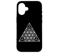 Custodia per iPhone 16 Triangolo di geometria sacra arte antica triangolo geometrico meme