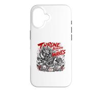 Custodia per iPhone 16 Trono Sotto Le Onde Giapponesi Drago giapponese Leggenda