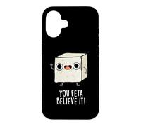 Custodia per iPhone 16 Tu, Feta, ci credi, divertente gioco di parole al formaggio
