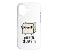 Custodia per iPhone 16 Tu, Feta, ci credi, divertente gioco di parole al formaggio