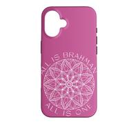 Custodia per iPhone 16 Tutto è Brahman, Tutto è Uno, Yoga Unità Mandala Art
